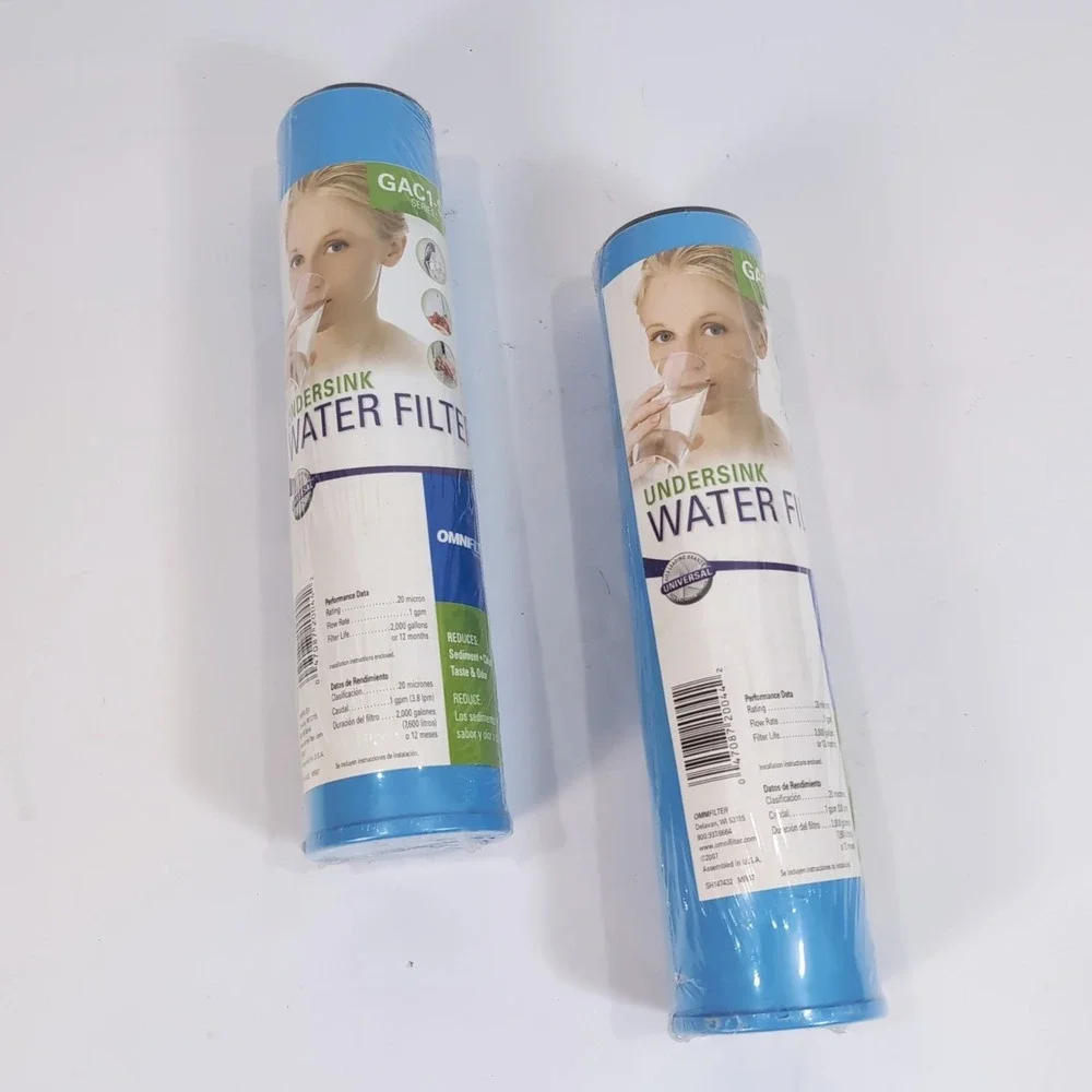 Omnifilter GAC1-SS Series C Under sink Water Filter Cartridge NEW SEALED 2 Pack